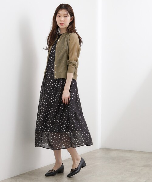 grove（グローブ）の「【洗える/名品】大人の透け感、シアーカーディガン（カーディガン/ボレロ・レディース・ブラウン系/ブラック/グレー/オフホワイト/サックスブルー/オレンジ系・02/03/04/05/01）」の22枚目の写真