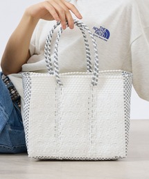 Moon Bird（ムーンバード）の「【MOON BIRD/ムーンバード】手編みのメルカドバッグS/かごバッグ/ハンドメイド【WEB限定】（かごバッグ）」