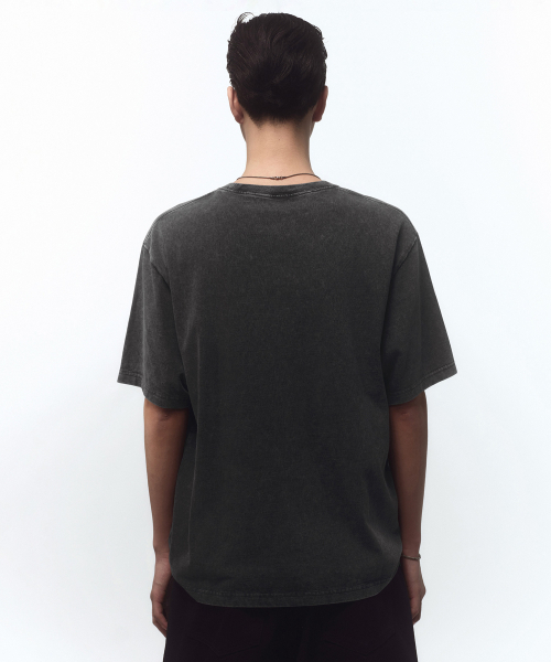 MUSINSA STANDARD（ムシンサスタンダード）の「ストーンダイリラックスティーシャツ [チャコールグレー]（Tシャツ/カットソー・メンズ・その他・SMALL/MEDIUM/LARGE/X-LARGE/2XL/3XL）」の3枚目の写真