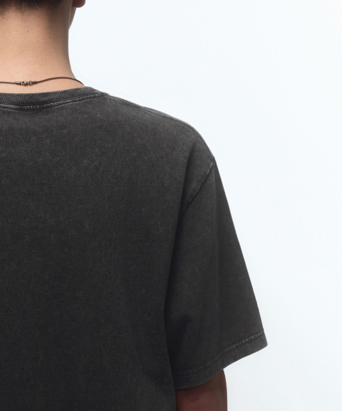 MUSINSA STANDARD（ムシンサスタンダード）の「ストーンダイリラックスティーシャツ [チャコールグレー]（Tシャツ/カットソー・メンズ・その他・SMALL/MEDIUM/LARGE/X-LARGE/2XL/3XL）」の5枚目の写真