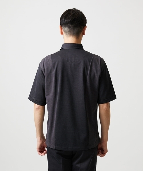 MICHEL KLEIN HOMME (ミッシェルクランオム)の「【セットアップ】異素材コンビ半袖シャツ(シャツ/ブラウス・メンズ・ダークグレー/ブルー・MEDIUM/LARGE/X-LARGE)」の15枚目の写真