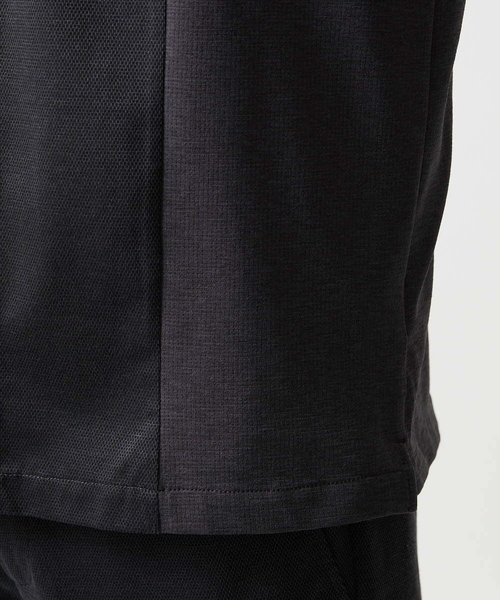 MICHEL KLEIN HOMME (ミッシェルクランオム)の「【セットアップ】異素材コンビ半袖シャツ(シャツ/ブラウス・メンズ・ダークグレー/ブルー・MEDIUM/LARGE/X-LARGE)」の5枚目の写真
