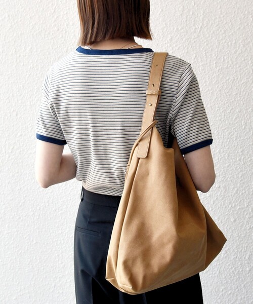 Healthknit(ヘルスニット)の「Healthknit:〈洗濯機可能〉リブ ボーダー TEE(Tシャツ/カットソー・レディース・ベージュ/イエロー・ONE SIZE)」の17枚目の写真