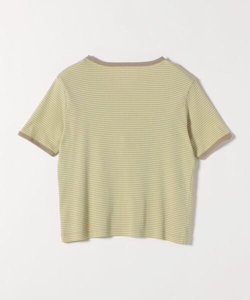 Healthknit(ヘルスニット)の「Healthknit:〈洗濯機可能〉リブ ボーダー TEE(Tシャツ/カットソー・レディース・ベージュ/イエロー・ONE SIZE)」の10枚目の写真