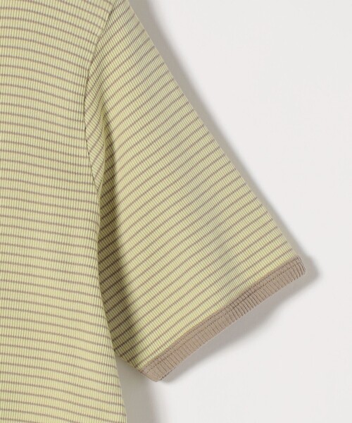 Healthknit(ヘルスニット)の「Healthknit:〈洗濯機可能〉リブ ボーダー TEE(Tシャツ/カットソー・レディース・ベージュ/イエロー・ONE SIZE)」の8枚目の写真