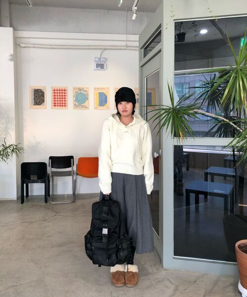 MAISON MINED（メゾンミネド）の「EYELET THREE-POCKET BUCKLE BACKPACK BLACK（バックパック/リュック・メンズ・その他・FREE）」の21枚目の写真