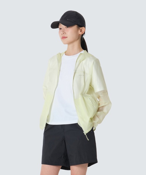 Snow Peak(スノーピーク)の「Snow Peak / Picolite UL Wmns Windbreaker ピコライト ウィンドブレーカー 海外限定(マウンテンパーカー・レディース・ミント/カーキ/オフホワイト・M/S/L)」の10枚目の写真