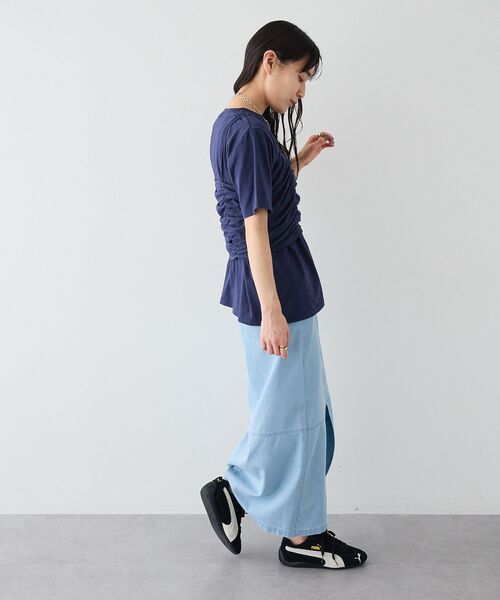CRAFT STANDARD BOUTIQUE(クラフトスタンダードブティック)の「2点セット ビスチェレイヤードプルオーバー(Tシャツ/カットソー・レディース・杢グレー/ネイビー・FREE)」の12枚目の写真