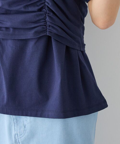 CRAFT STANDARD BOUTIQUE(クラフトスタンダードブティック)の「2点セット ビスチェレイヤードプルオーバー(Tシャツ/カットソー・レディース・杢グレー/ネイビー・FREE)」の16枚目の写真