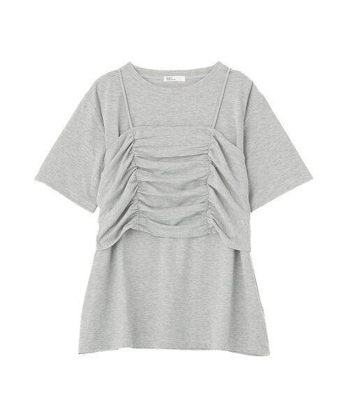 CRAFT STANDARD BOUTIQUE(クラフトスタンダードブティック)の「2点セット ビスチェレイヤードプルオーバー(Tシャツ/カットソー・レディース・杢グレー/ネイビー・FREE)」の17枚目の写真