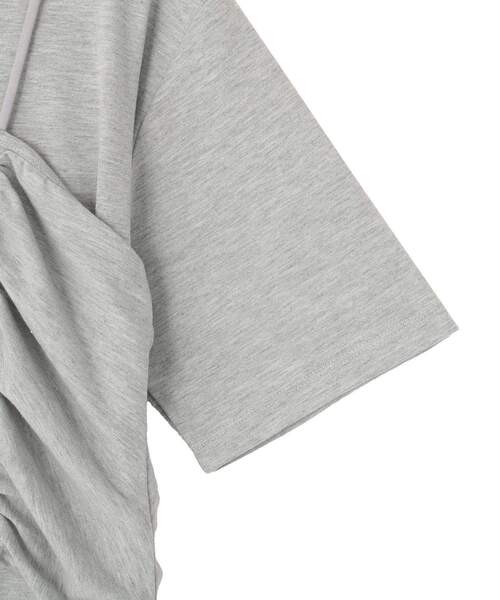 CRAFT STANDARD BOUTIQUE(クラフトスタンダードブティック)の「2点セット ビスチェレイヤードプルオーバー(Tシャツ/カットソー・レディース・杢グレー/ネイビー・FREE)」の20枚目の写真