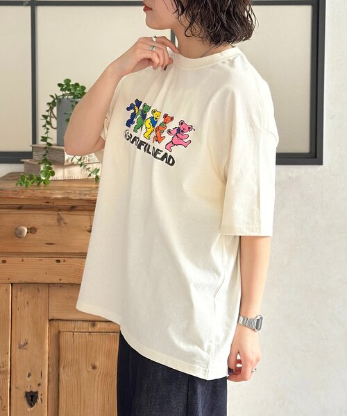 Grateful Dead(グレイトフルデッド)の「古着ライクT(Tシャツ/カットソー・メンズ・チャコールグレー/ネイビー/ホワイト・MEDIUM/LARGE)」の7枚目の写真