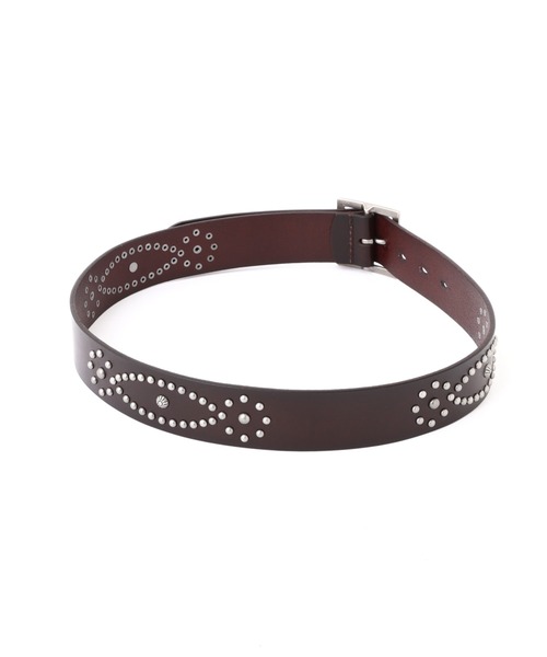 AVIREX(アヴィレックス)の「《直営店限定》STUDS BELT(ベルト・レディース・ブラック/ダークブラウン・F)」の3枚目の写真