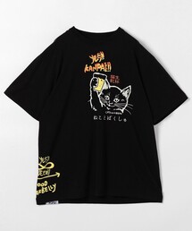 go slow caravan（ゴースローキャラバン）の「go slow caravan/ゴースローキャラバン 猫と麦酒 TEE クルーネックTシャツ【限定展開】（Tシャツ/カットソー）」