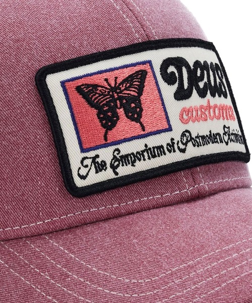 DEUS EX MACHINA(デウスエクスマキナ)の「デウス・エクス・マキナ【DEUS EX MACHINA】- トラッカーキャップ【SLAPSTICCK TRUCKER MELON RED D261MHA552】(キャップ・メンズ・レッド・ONE SIZE)」の3枚目の写真