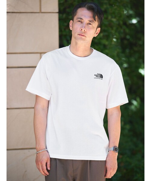 THE NORTH FACE(ザノースフェイス)の「<THE NORTH FACE>ショートスリーブ ヒストリカル ロゴ 半袖 Tシャツ(Tシャツ/カットソー・メンズ・ライトグレー/オフホワイト/ライラック・XL/S/L/M)」の4枚目の写真