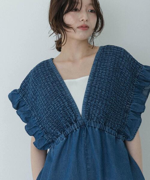 URBAN RESEARCH Sonny Label(アーバンリサーチサニーレーベル)の「『UR TECH ひやサラクール』スクエアネックタンクトップ(タンクトップ・レディース・ブラウン/オフホワイト/ブラック・FREE)」の5枚目の写真