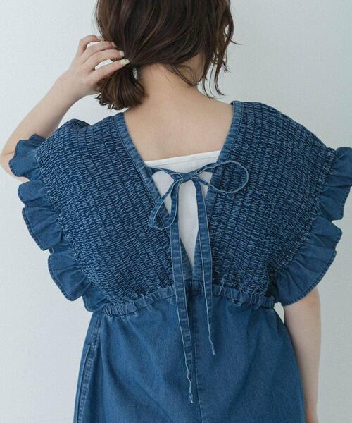 URBAN RESEARCH Sonny Label(アーバンリサーチサニーレーベル)の「『UR TECH ひやサラクール』スクエアネックタンクトップ(タンクトップ・レディース・ブラウン/オフホワイト/ブラック・FREE)」の6枚目の写真