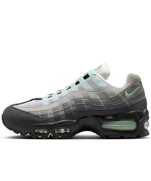NIKE（ナイキ）の「ナイキ エア マックス 95 ビッグ バブル ウィメンズシューズ / Nike Air Max 95 Big Bubble Women's Shoes HJ5996-005 Black/Fresh Mint（スニーカー・レディース・ブラック・24.5/24/23.5/23/26/25.5/22/25）」の2枚目の写真