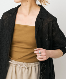 LORO（ロロ）の「Loro / ローロ Wide rib Square Tanktop（インナーウェア/肌着）」
