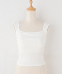 LORO（ロロ）の「Loro / ローロ Wide rib Square Tanktop（タンクトップ）」