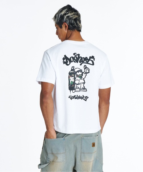DC SHOES(ディーシーシューズ)の「DC Shoes メンズ 26 SPRAY SS Tシャツ 【2026年夏モデル】(Tシャツ/カットソー・メンズ・ホワイト/ブラック・X-LARGE/LARGE/MEDIUM)」の2枚目の写真