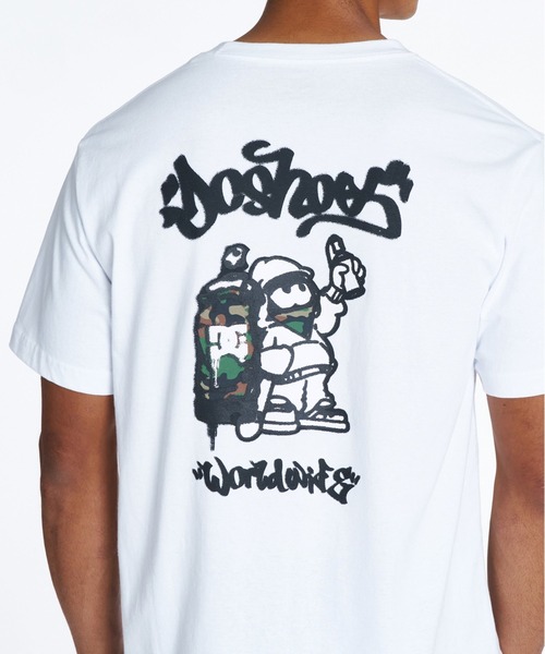 DC SHOES(ディーシーシューズ)の「DC Shoes メンズ 26 SPRAY SS Tシャツ 【2026年夏モデル】(Tシャツ/カットソー・メンズ・ホワイト/ブラック・X-LARGE/LARGE/MEDIUM)」の4枚目の写真