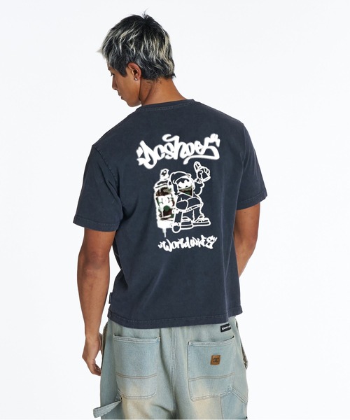 DC SHOES(ディーシーシューズ)の「DC Shoes メンズ 26 SPRAY SS Tシャツ 【2026年夏モデル】(Tシャツ/カットソー・メンズ・ホワイト/ブラック・X-LARGE/LARGE/MEDIUM)」の6枚目の写真