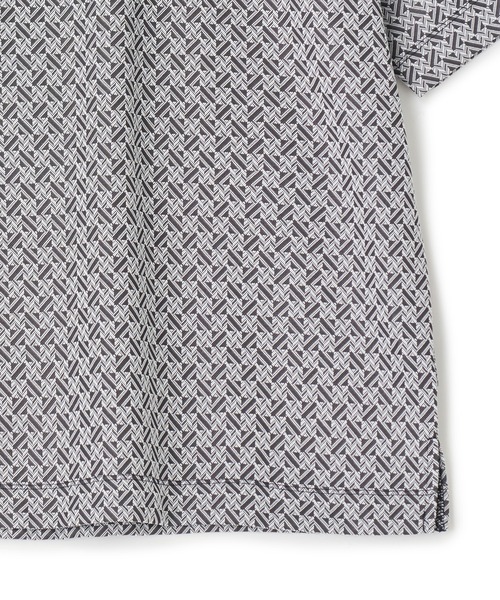 UNION STATION(ユニオンステーション)の「ジオメトリックジャガードTシャツ<ストレッチ・マシンウォッシャブル>(Tシャツ/カットソー・メンズ・ネイビー/チャコールグレー/ホワイト・L/M/LL)」の20枚目の写真