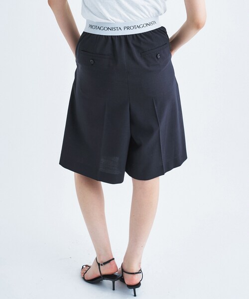 PROTAGONISTA(プロタゴニスタ)の「PROTAGONISTA|easy shorts(その他パンツ・レディース・ダークグレー・00)」の3枚目の写真