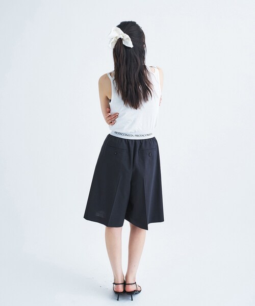 PROTAGONISTA(プロタゴニスタ)の「PROTAGONISTA|easy shorts(その他パンツ・レディース・ダークグレー・00)」の5枚目の写真