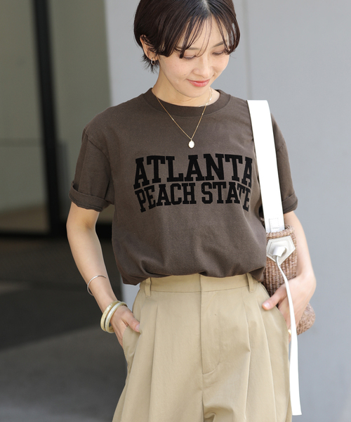 JOURNAL STANDARD relume(ジャーナルスタンダード レリューム)の「【GULFCOAST SPORTSWEAR】ロゴTシャツ(Tシャツ/カットソー・レディース・ボルドー/グリーン/チャコールグレー/コバルトブルー・FREE)」の9枚目の写真