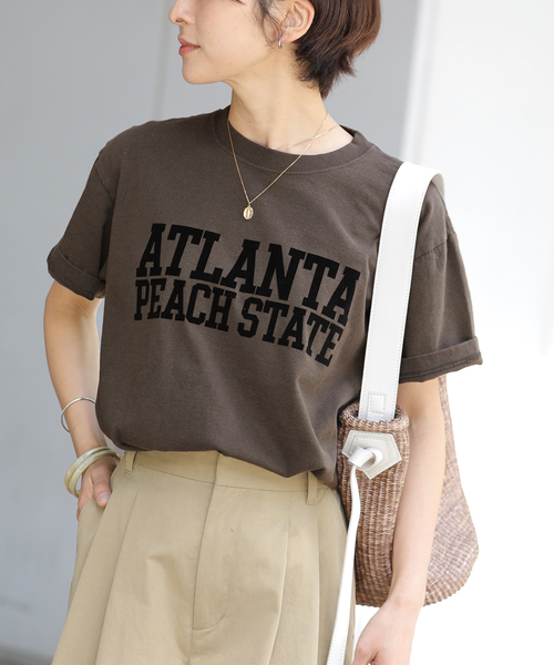 JOURNAL STANDARD relume(ジャーナルスタンダード レリューム)の「【GULFCOAST SPORTSWEAR】ロゴTシャツ(Tシャツ/カットソー・レディース・ボルドー/グリーン/チャコールグレー/コバルトブルー・FREE)」の10枚目の写真