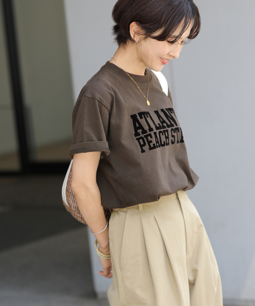 JOURNAL STANDARD relume(ジャーナルスタンダード レリューム)の「【GULFCOAST SPORTSWEAR】ロゴTシャツ(Tシャツ/カットソー・レディース・ボルドー/グリーン/チャコールグレー/コバルトブルー・FREE)」の11枚目の写真