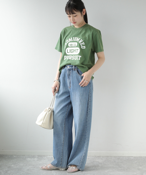 JOURNAL STANDARD relume(ジャーナルスタンダード レリューム)の「【GULFCOAST SPORTSWEAR】ロゴTシャツ(Tシャツ/カットソー・レディース・ボルドー/グリーン/チャコールグレー/コバルトブルー・FREE)」の14枚目の写真