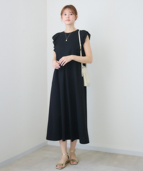 KATHARINE ROSS(キャサリンロス)の「プリーツスリーブワンピース(ワンピース・レディース・ブラウン/ブラック・FREE)」の1枚目の写真