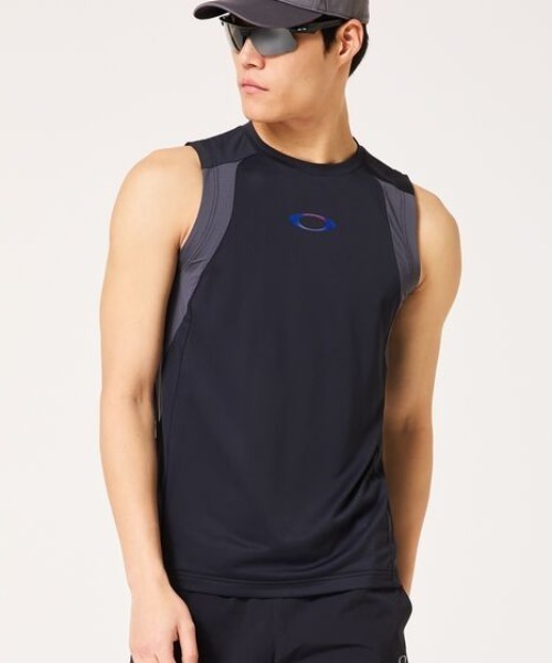 OAKLEY（オークリー）の「オークリー  IRIDIUM NS CREW 1.0（Tシャツ/カットソー・メンズ・サンドグレー/ホワイト/ブラック・L/LL/3L/S/M）」の2枚目の写真
