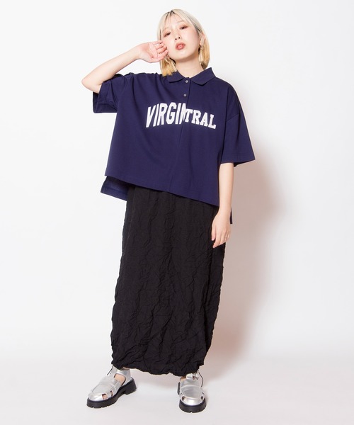 OSMOSIS(オズモーシス)の「ポロカラープリントプルオーバー(Tシャツ/カットソー・レディース・ネイビー/ブラック/アイボリー・ONE SIZE)」の21枚目の写真