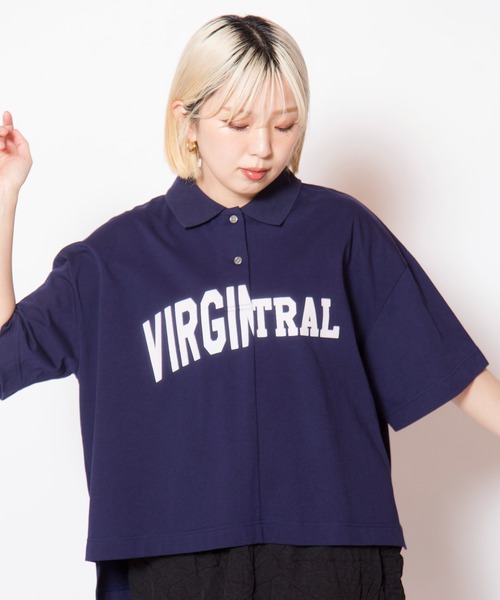 OSMOSIS(オズモーシス)の「ポロカラープリントプルオーバー(Tシャツ/カットソー・レディース・ネイビー/ブラック/アイボリー・ONE SIZE)」の17枚目の写真
