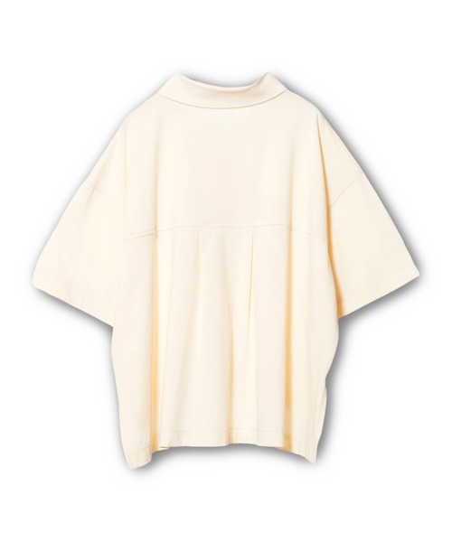 OSMOSIS(オズモーシス)の「ポロカラープリントプルオーバー(Tシャツ/カットソー・レディース・ネイビー/ブラック/アイボリー・ONE SIZE)」の8枚目の写真