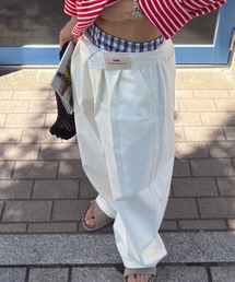 SELAN（セラン）の「【ユニセックス】ウエストネーム2タックワイドストレートチノパンツ（チノパンツ）」