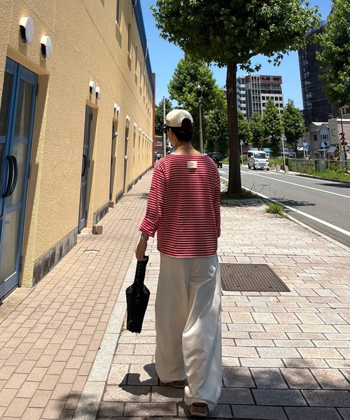 SELAN(セラン)の「【ユニセックス】ウエストネーム2タックワイドストレートチノパンツ(チノパンツ・メンズ・オフホワイト/ベージュ・MEDIUM/SMALL/LARGE)」の10枚目の写真