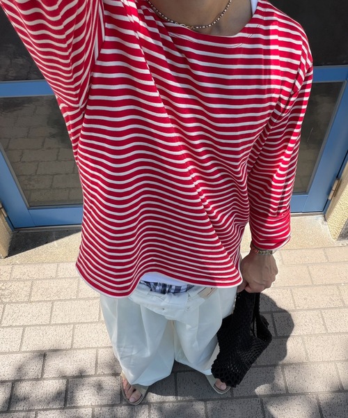 SELAN(セラン)の「【ユニセックス】ウエストネーム2タックワイドストレートチノパンツ(チノパンツ・メンズ・オフホワイト/ベージュ・MEDIUM/SMALL/LARGE)」の12枚目の写真