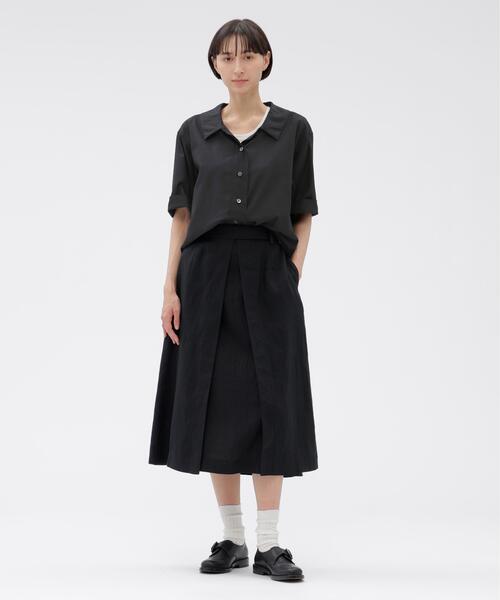 MARGARET HOWELL（マーガレットハウエル）の「WASHED COTTON（シャツ/ブラウス・レディース・ネイビー・2/1）」の2枚目の写真