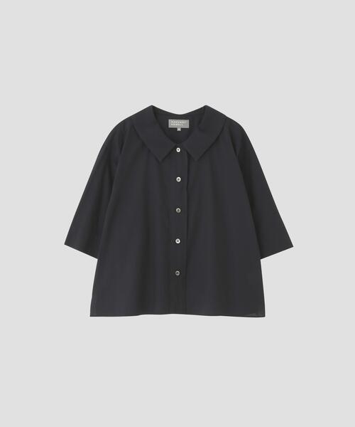 MARGARET HOWELL（マーガレットハウエル）の「WASHED COTTON（シャツ/ブラウス・レディース・ネイビー・2/1）」の3枚目の写真