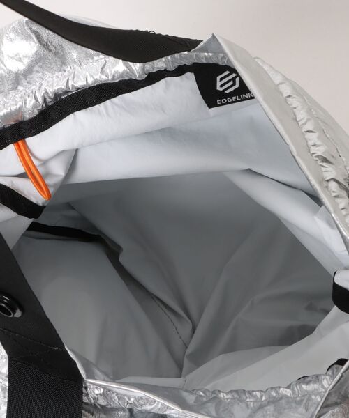 EDGELINK(エッジリンク)の「ナムパック スティーズ ナップサック 2ポケット 60652(ショルダーバッグ・メンズ・シルバー・FREE)」の4枚目の写真
