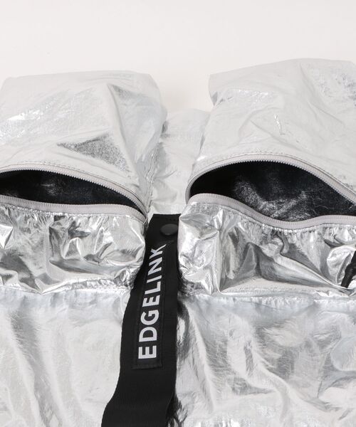 EDGELINK(エッジリンク)の「ナムパック スティーズ ナップサック 2ポケット 60652(ショルダーバッグ・メンズ・シルバー・FREE)」の3枚目の写真