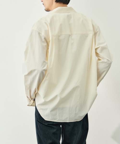 CITY TOKYO(シティトウキョウ)の「【CITY TOKYO/シティートーキョー】High twist cotton シャツ(シャツ/ブラウス・メンズ・ミント/オフホワイト・2/1)」の5枚目の写真