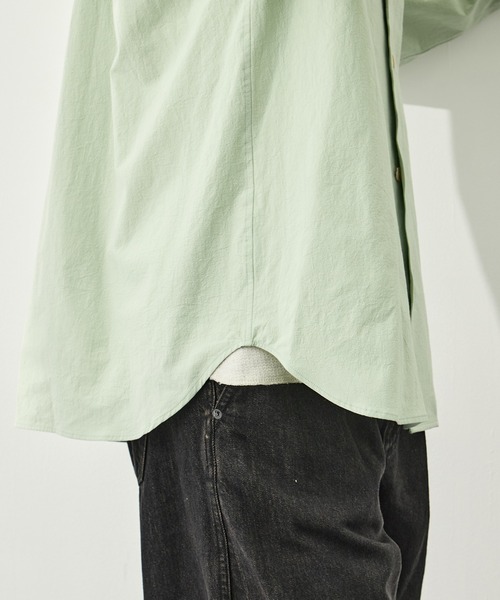 CITY TOKYO(シティトウキョウ)の「【CITY TOKYO/シティートーキョー】High twist cotton シャツ(シャツ/ブラウス・メンズ・ミント/オフホワイト・2/1)」の19枚目の写真