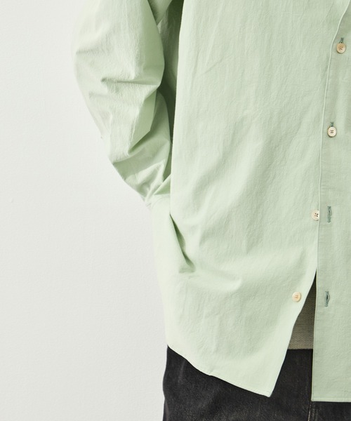 CITY TOKYO(シティトウキョウ)の「【CITY TOKYO/シティートーキョー】High twist cotton シャツ(シャツ/ブラウス・メンズ・ミント/オフホワイト・2/1)」の17枚目の写真